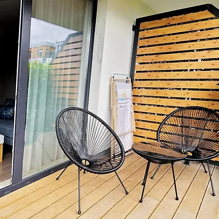 דירה Holidayhomepl Bel Mare 109b Z Tarasem I Ogrodkiem *